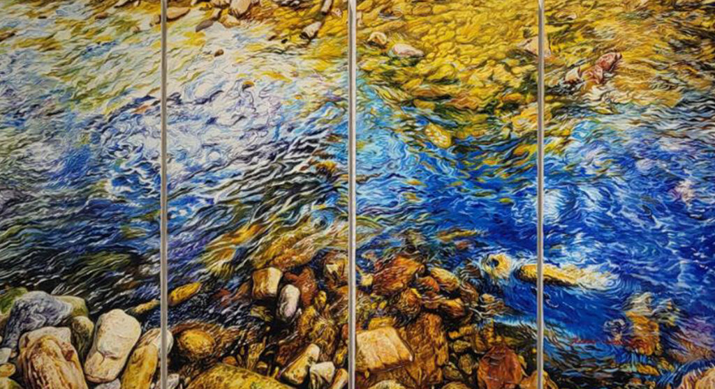 The sound of the stream