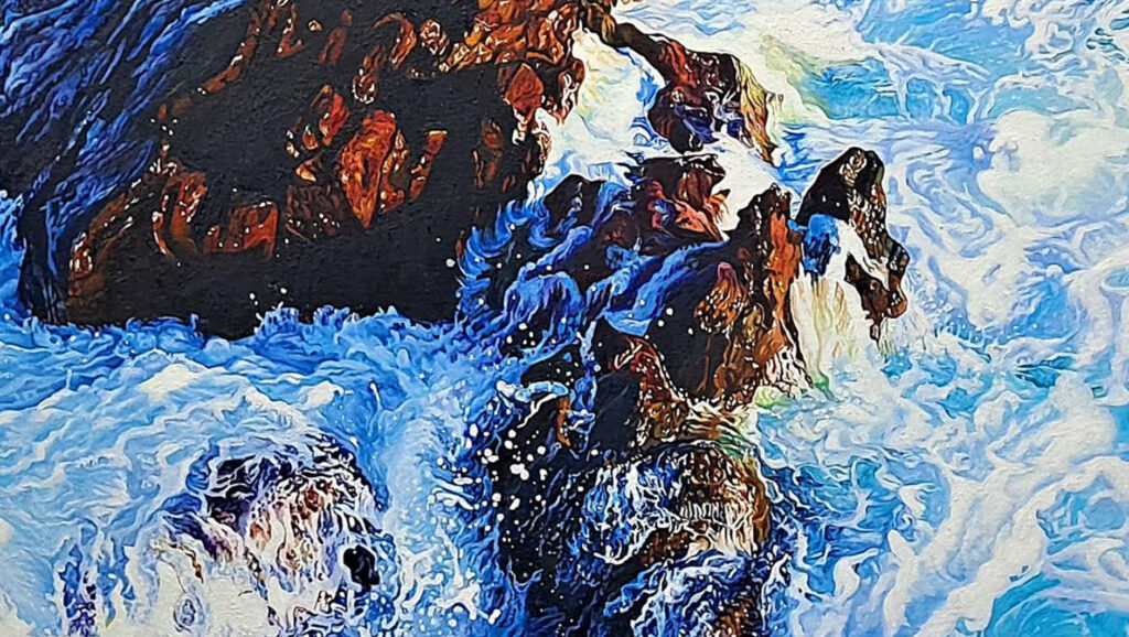 While the waves were knocking me down... II