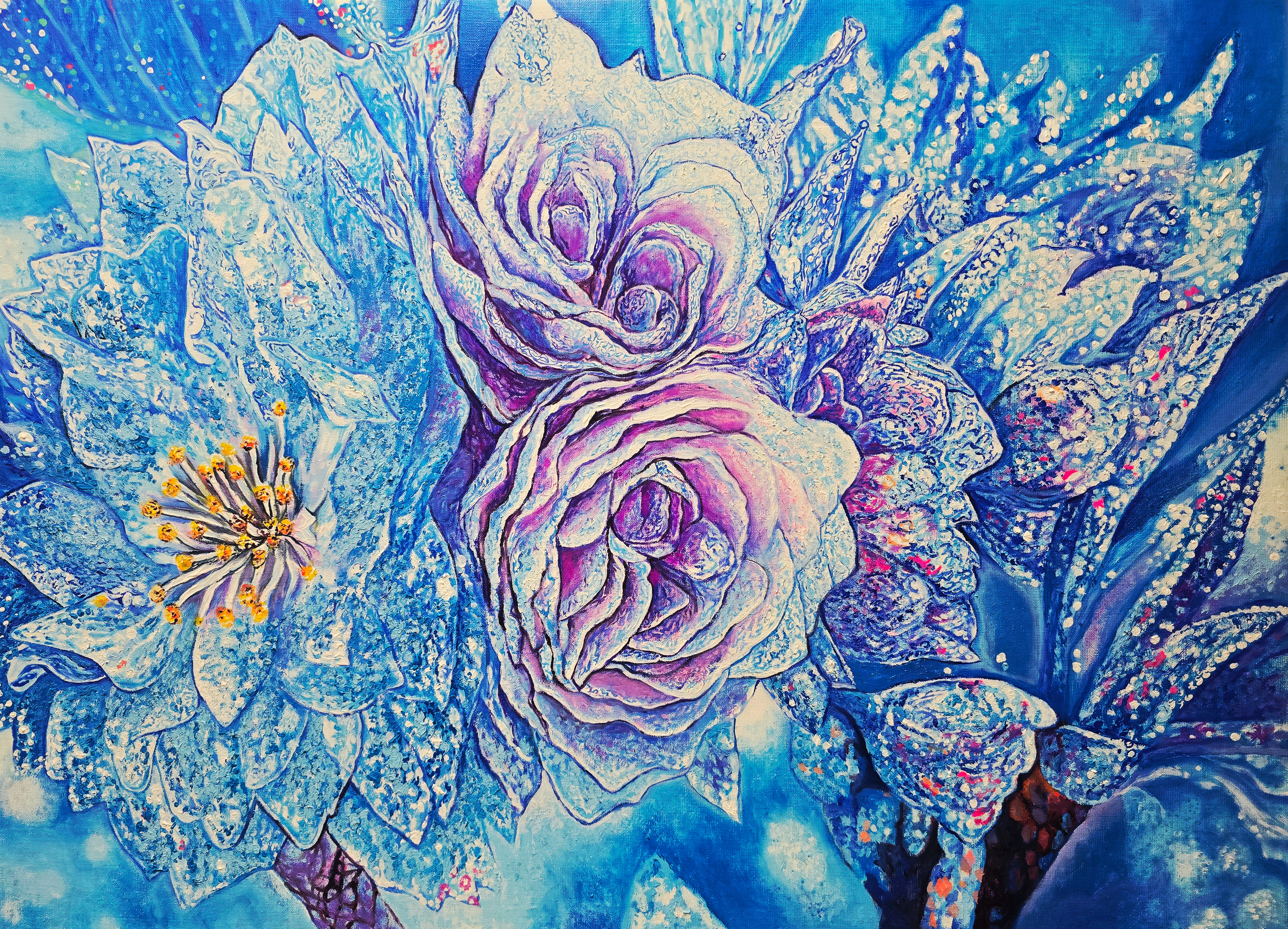 Where Silence Blooms in Blue